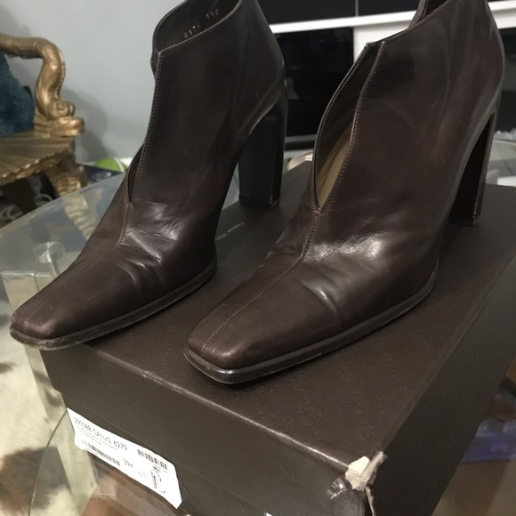 Authentic Gucci Auth Brown Bootie 9.5 - Picture 3 of 8